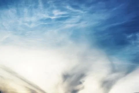 Blue sky cloud sunset Stock Photos