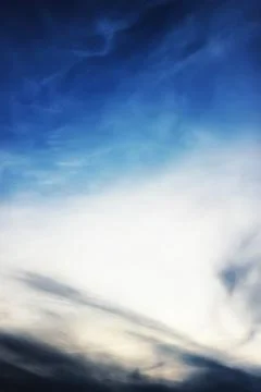 Blue sky cloud sunset Stock Photos