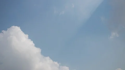 Blue sky with cloud time lapse Stock Footage 102159774