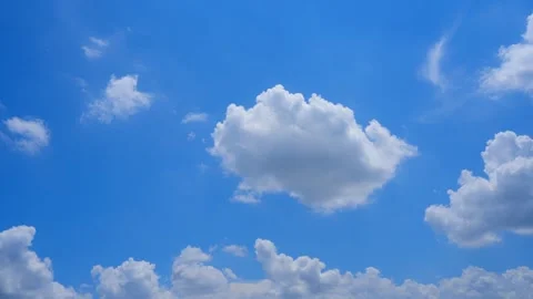 A blue sky cloud timelapse video. Stock Footage 344975867