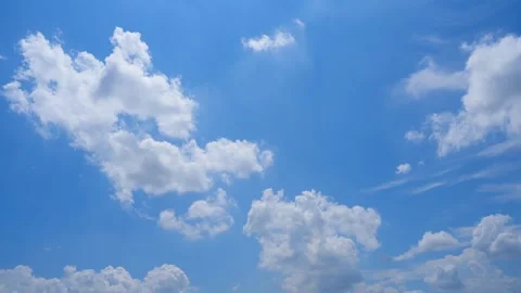 A blue sky cloud timelapse video. Stock Footage 344975895