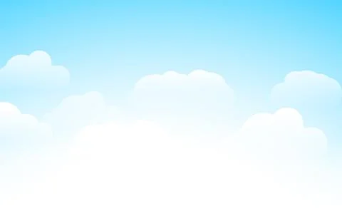 Blue sky cloud vector sunny bright background summer light beauty sunshine blue Stock Illustration