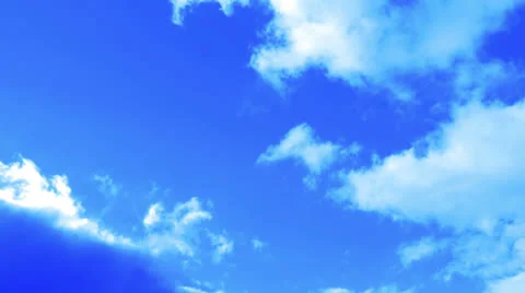 Blue sky with clouds (1) Vidéo 22672281