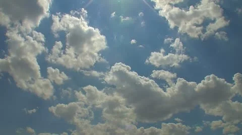 Blue sky with clouds 16 Stock Footage 12290604