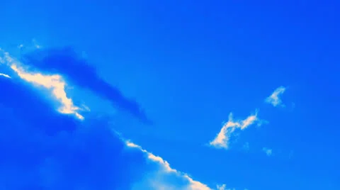Blue sky with clouds (2) 库存影片 22672700