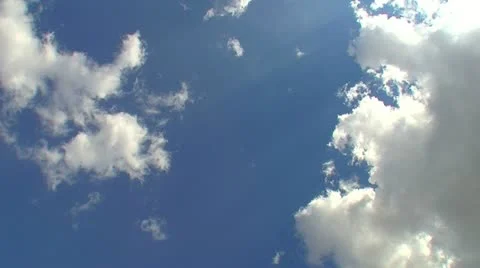 Blue sky with clouds 31 Stock Footage 12290889