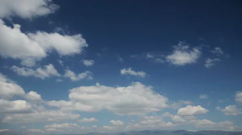 Blue sky with clouds 4k Stock Footage 39711712