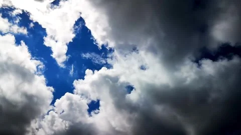 Blue Sky With Clouds 4K Stock Footage 244481836