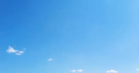 Blue sky with clouds 4K sun Time lapse clouds Stock Footage 128655233