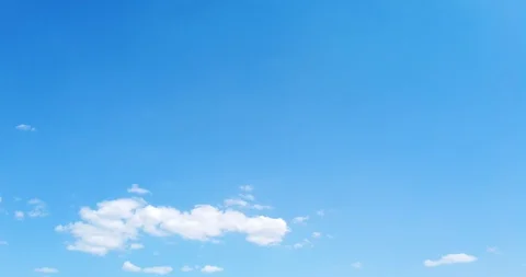 Blue sky with clouds 4K sun Time lapse clouds Stock Footage 128655247