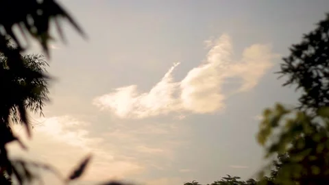 Blue Sky with Clouds After Raining Stock Footage 235411265