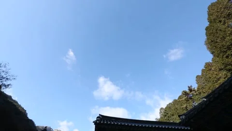 Blue sky with clouds and daylight, time lapse  Video stock 303395779