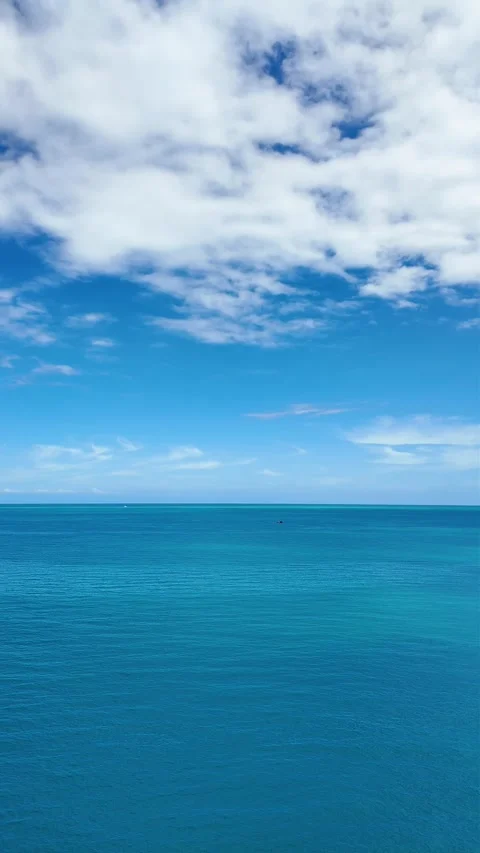 Blue sky clouds and sea Stock Footage 277984434