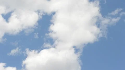 Blue sky with clouds and sun. Stock Footage 8550439