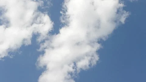 Blue sky with clouds and sun. Stock Footage 8550458