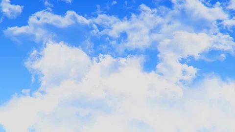 Blue sky clouds and sun loop Animation background Green Screen Alpha. Stock Footage 127852301
