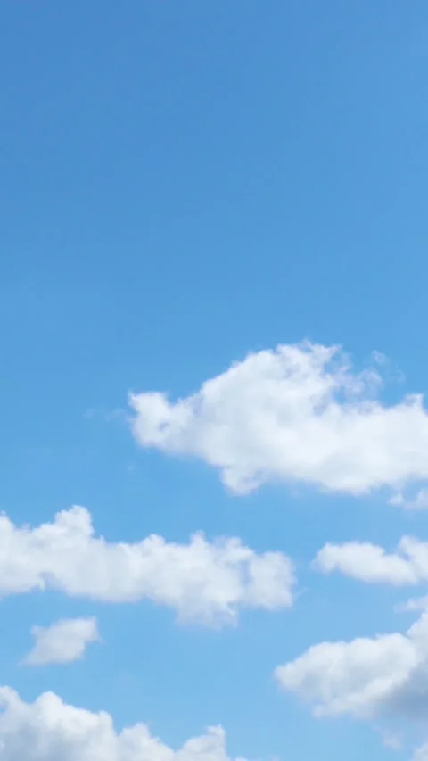 Blue sky with clouds and sun. 4K Time lapse, Sky with clouds. Stock Footage 274840809