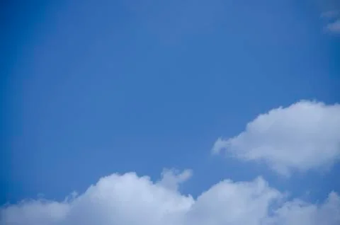 Blue sky with clouds background and texture. Stock Photos