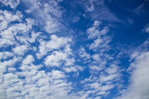 Blue sky clouds background. Beautiful landscape with clouds on sky Stock Photos