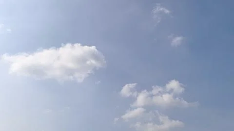 Blue sky clouds background. Beautiful landscape with clouds on sky Stock Photos