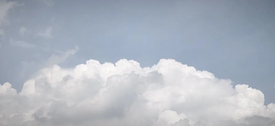 Blue sky clouds background. Beautiful landscape with clouds on sky Stock Photos