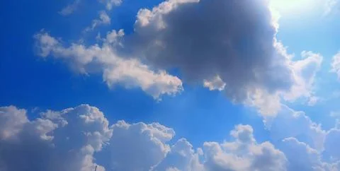 Blue sky clouds background, Beautiful landscape with clouds on sky Фото