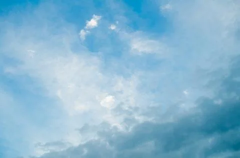 Blue sky with clouds for the background. Clouds gradient Stockfoto's