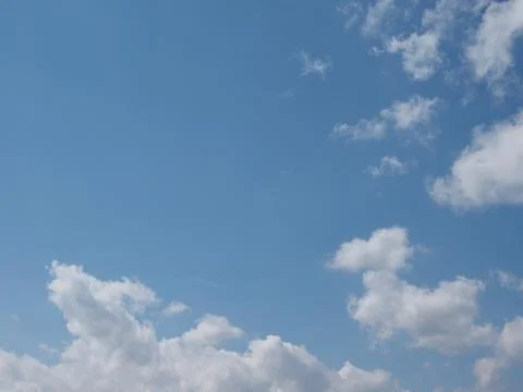 Blue sky with clouds background with copy space 스톡 사진