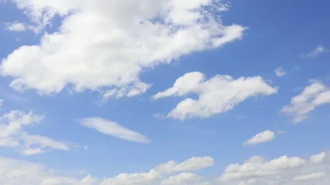 Blue sky with clouds background Stock Footage 310865021