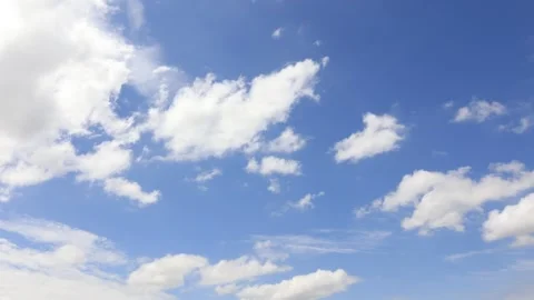 Blue sky with clouds background Stock Footage 310865046