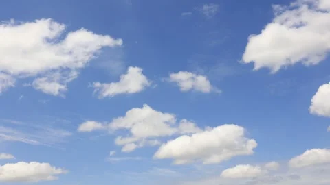 Blue sky with clouds background Stock Footage 310865077