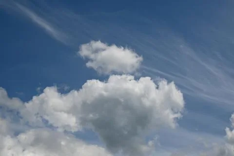 Blue sky with clouds background freedom concept Photos