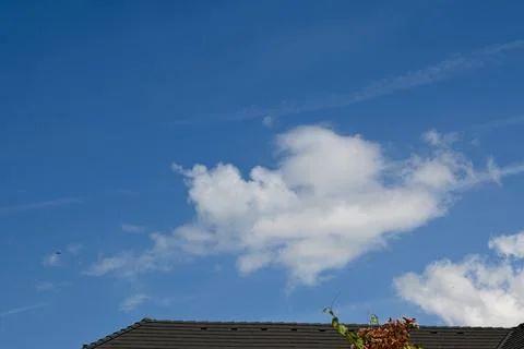 Blue sky with clouds background freedom concept Stock Photos