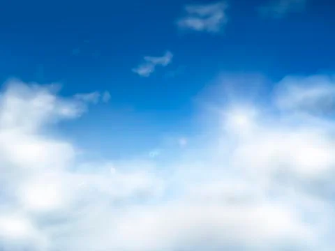 Blue sky with clouds background Stock Illustration