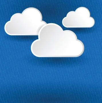 Blue sky clouds background Stock Illustration