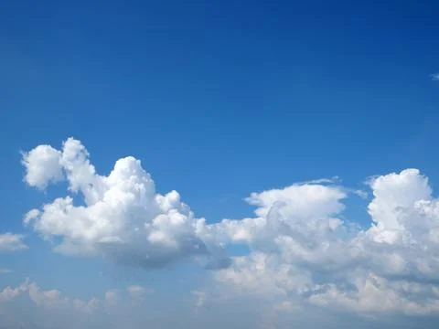 Blue sky with clouds background. It's beautiful and natural. 写真素材