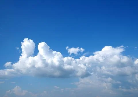 Blue sky with clouds background. It's beautiful and natural. Foto stock