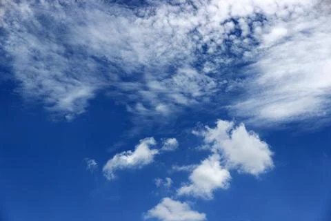 Blue sky with clouds background. It's beautiful and natural. 写真素材