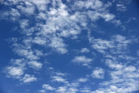 Blue sky with clouds background. It's beautiful and natural. Stock Photos