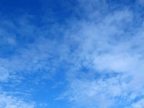 Blue sky with clouds background. It's beautiful and natural. Stock Photos