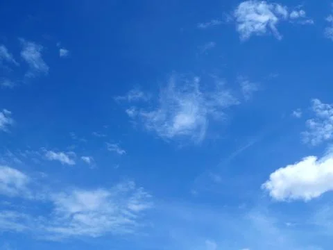 Blue sky with clouds background. It's beautiful and natural. Stock Photos