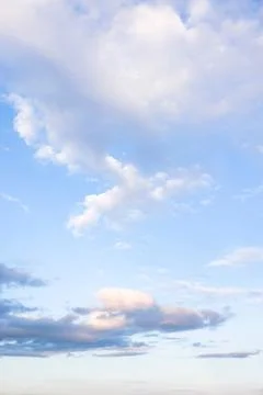 Blue sky with clouds, background or template Stock Photos