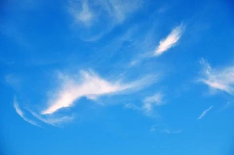 Blue Sky with Clouds - Background Stock Photos