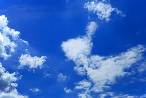 Blue sky with clouds as background Stock Photos
