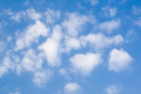 Blue sky with clouds background Stock Photos