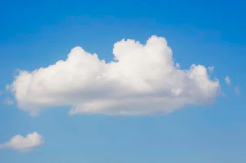 Blue sky with clouds background Stock Photos