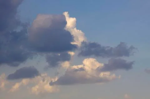 Blue sky with clouds background Stock Photos