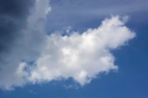 Blue sky with clouds background Stock Photos