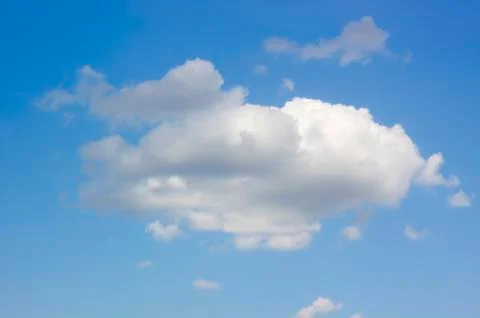 Blue sky with clouds background Stock Photos