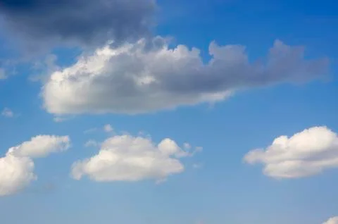 Blue sky with clouds background Foto stock